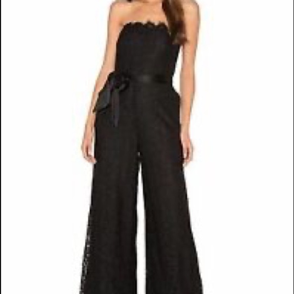 Rachel Zoe Black Laced Jumpsuit Size 4